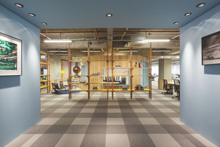 黃浦區(qū)550平企業(yè)產(chǎn)品展廳裝修設計效果-第2張圖片-上海古都建筑設計集團