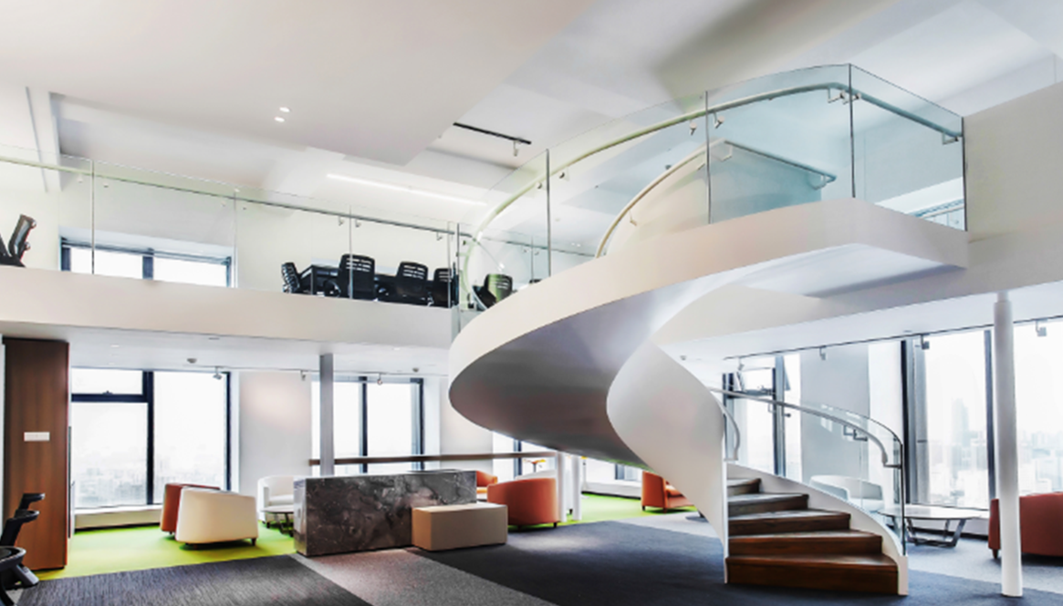 時尚簡約風格辦公室裝修設(shè)計效果圖-第1張圖片-上海古都建筑設(shè)計集團