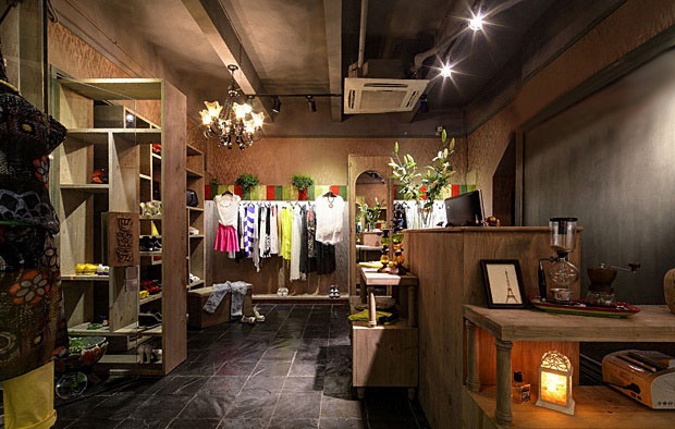 復古服裝店裝修設(shè)計效果圖-第3張圖片-上海古都建筑設(shè)計集團