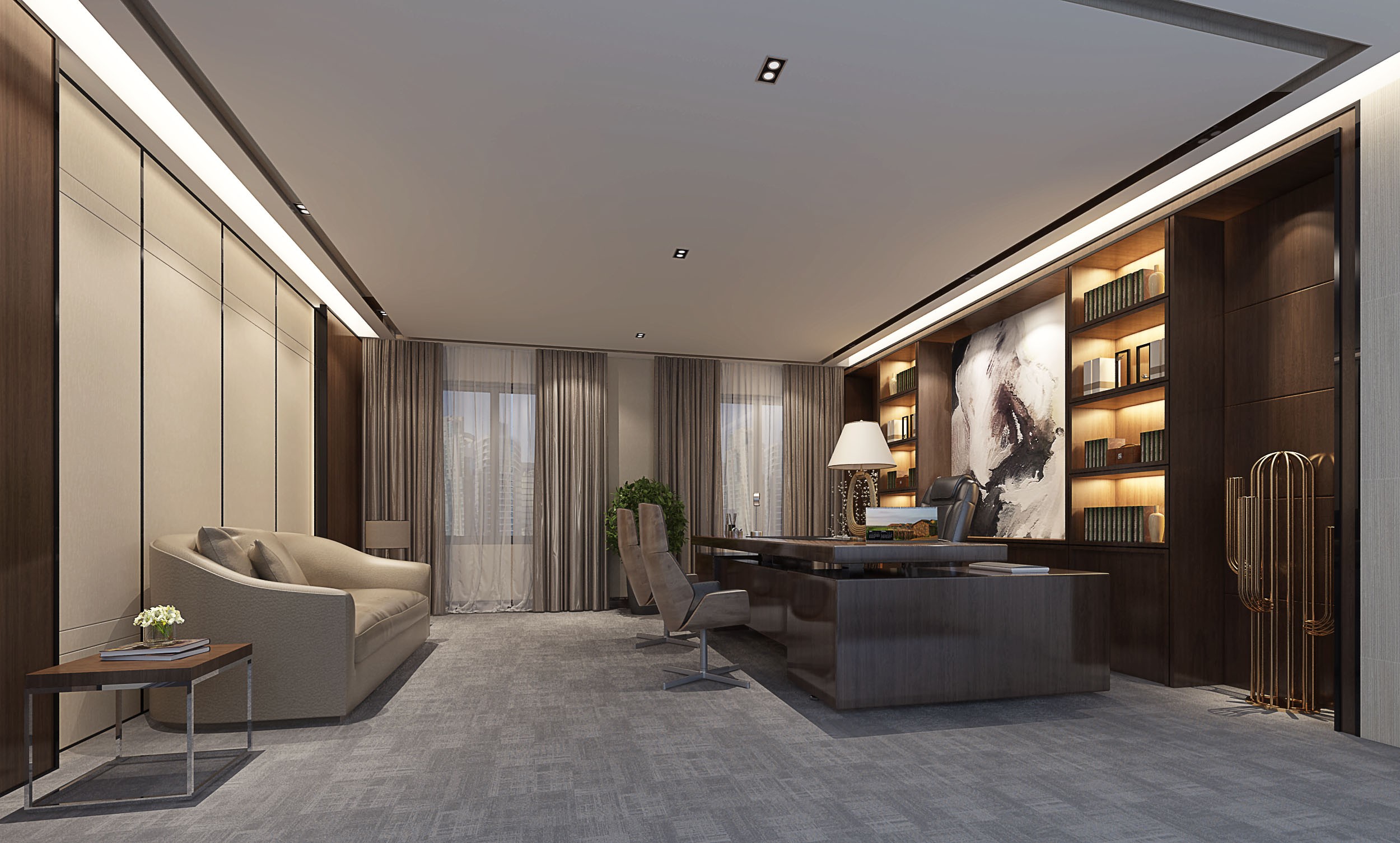 虹口區(qū)復(fù)式奢華辦公室裝修設(shè)計(jì)-第5張圖片-上海古都建筑設(shè)計(jì)集團(tuán) 虹口區(qū)復(fù)式奢華辦公室裝修設(shè)計(jì)-第5張圖片-上海古都建筑設(shè)計(jì)集團(tuán)