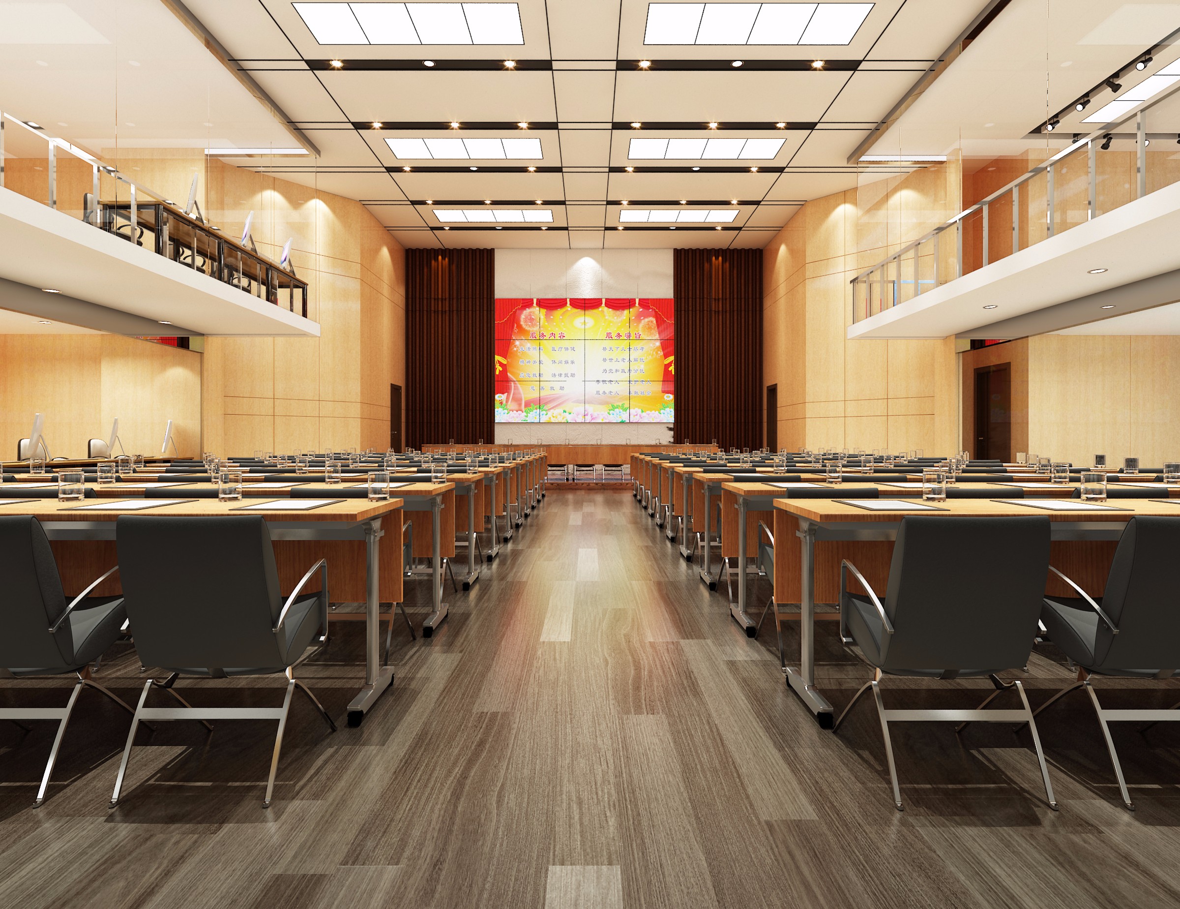 復式科技風格辦公室裝修設計-第3張圖片-上海古都建筑設計集團 復式科技風格辦公室裝修設計-第3張圖片-上海古都建筑設計集團