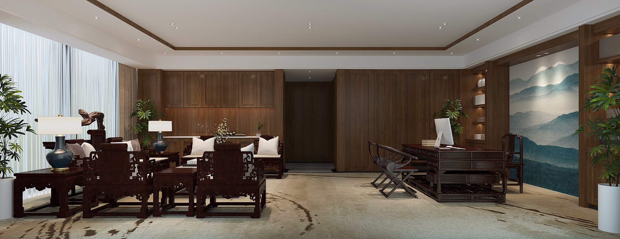 古典大氣老板辦公室裝修設(shè)計(jì)-第8張圖片-上海古都建筑設(shè)計(jì)集團(tuán) 古典大氣老板辦公室裝修設(shè)計(jì)-第8張圖片-上海古都建筑設(shè)計(jì)集團(tuán)