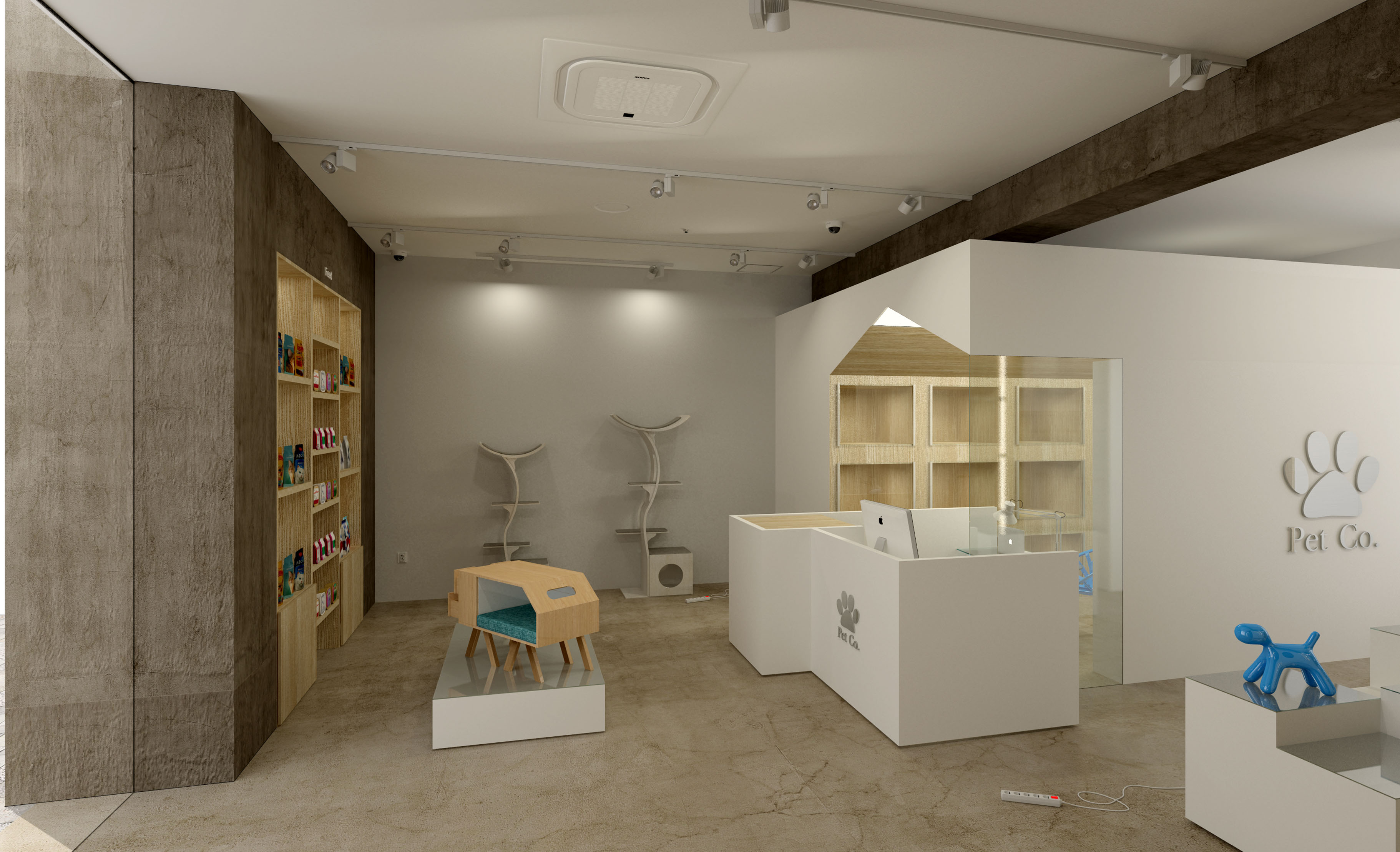 簡約風(fēng)格寵物一體店裝修設(shè)計(jì)-第3張圖片-上海古都建筑設(shè)計(jì)集團(tuán) 簡約風(fēng)格寵物一體店裝修設(shè)計(jì)-第3張圖片-上海古都建筑設(shè)計(jì)集團(tuán)