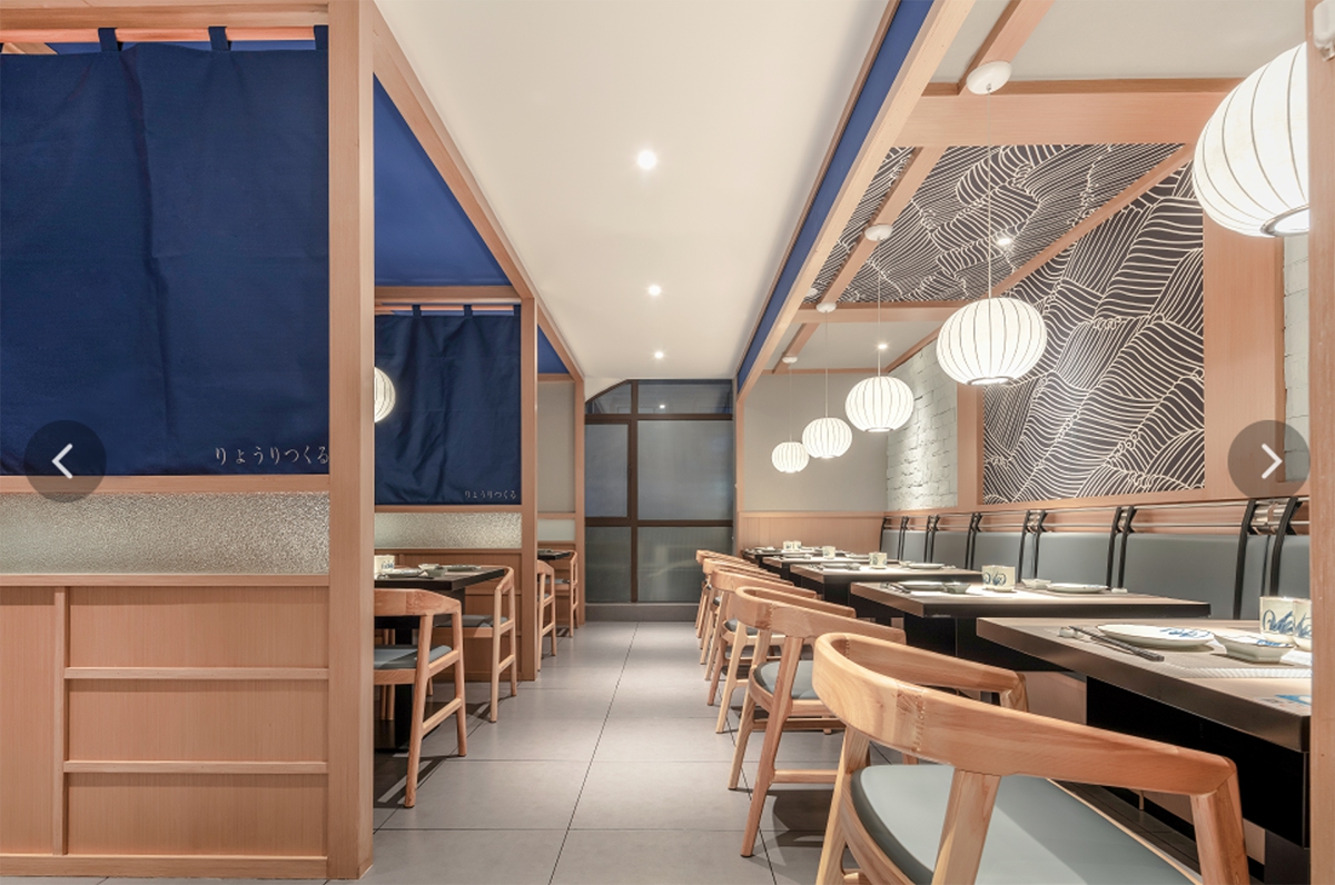 自然原木日式餐廳裝修設(shè)計-第5張圖片-上海古都建筑設(shè)計集團(tuán)