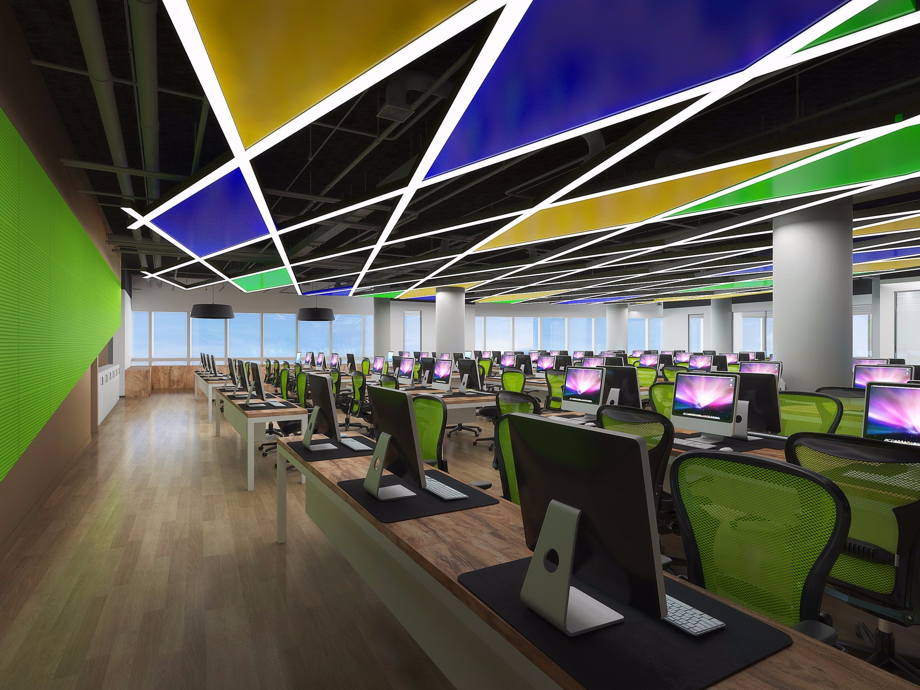 普陀區(qū)現(xiàn)代科技風(fēng)格辦公室裝修設(shè)計-第3張圖片-上海古都建筑設(shè)計集團 普陀區(qū)現(xiàn)代科技風(fēng)格辦公室裝修設(shè)計-第3張圖片-上海古都建筑設(shè)計集團