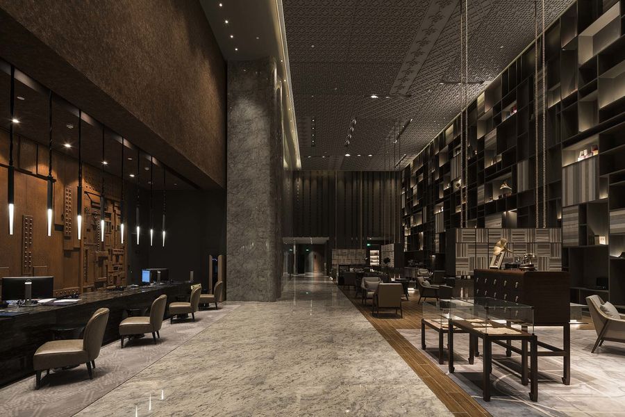 古典奢華風格辦公樓大廳裝修設(shè)計-第2張圖片-上海古都建筑設(shè)計集團 古典奢華風格辦公樓大廳裝修設(shè)計-第2張圖片-上海古都建筑設(shè)計集團