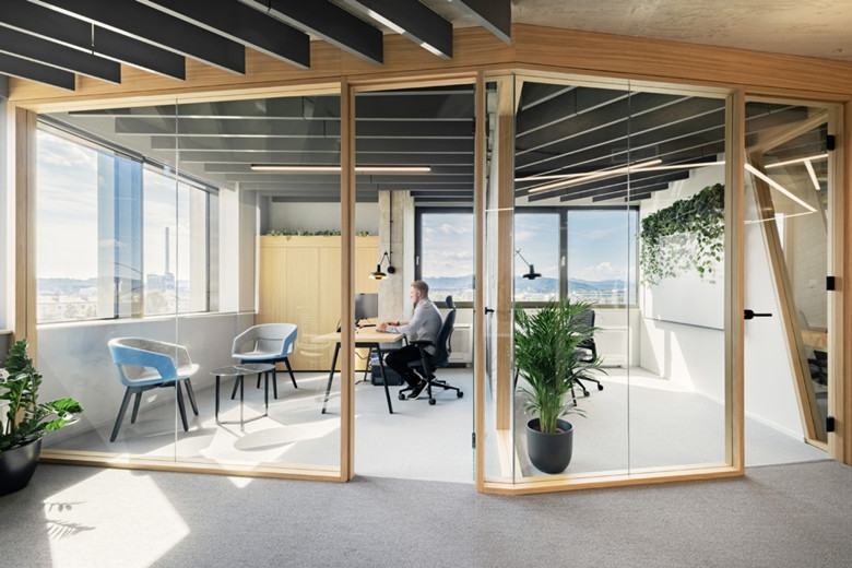 創(chuàng)意風格金融公司辦公空間設計方案-辦公室裝修設計效果圖-第5張圖片-上海古都建筑設計集團