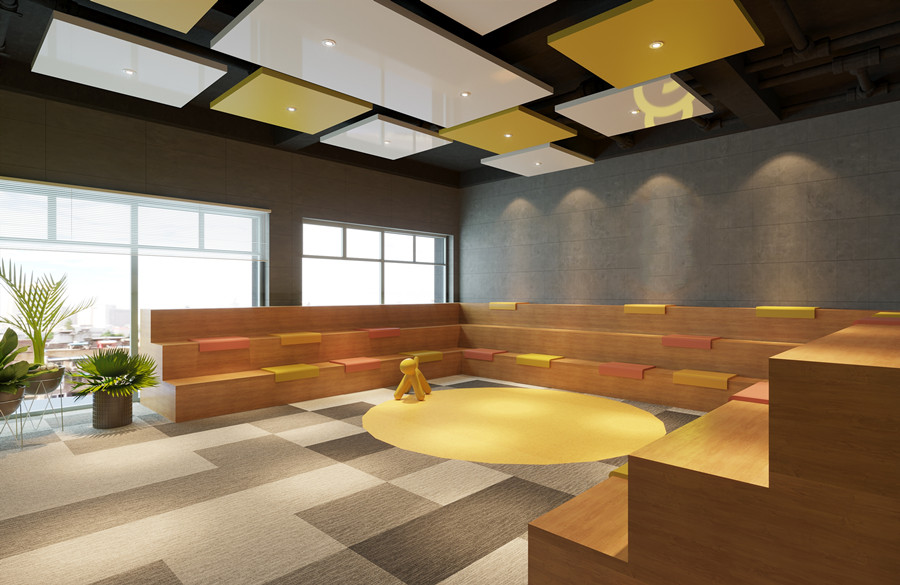 松江辦公室裝修800平國有公司辦公室-辦公室裝修設(shè)計效果圖-第2張圖片-上海古都建筑設(shè)計集團