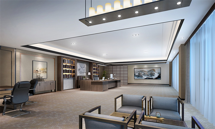 920平新中式風(fēng)格辦公室設(shè)計方案-辦公室裝修設(shè)計效果圖-第3張圖片-上海古都建筑設(shè)計集團 920平新中式風(fēng)格辦公室設(shè)計方案-辦公室裝修設(shè)計效果圖-第3張圖片-上海古都建筑設(shè)計集團